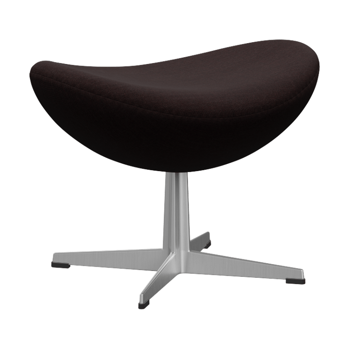 Egget 3127 fotskammel - Canvas 2 Light black 0374-steel - Fritz Hansen