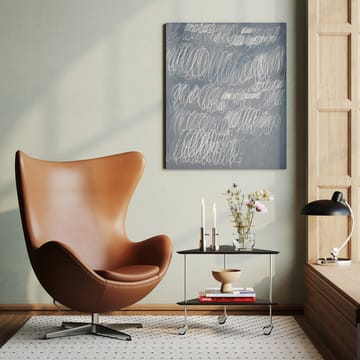 Egget 3316 lenestol - Leather grace valnøtt-stål - Fritz Hansen