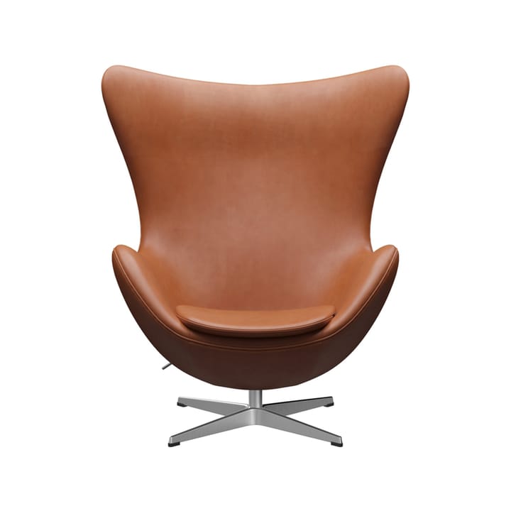 Egget 3316 lenestol - Leather grace valnøtt-stål - Fritz Hansen