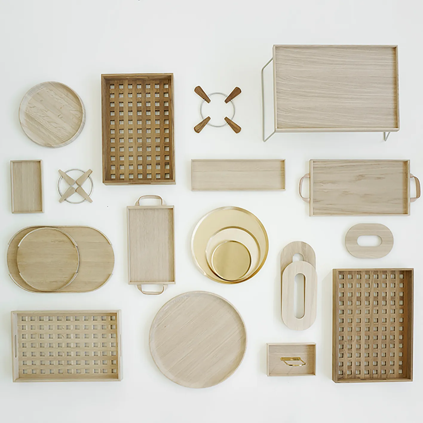 Fionia brett 32x48 cm, Eik Fritz Hansen