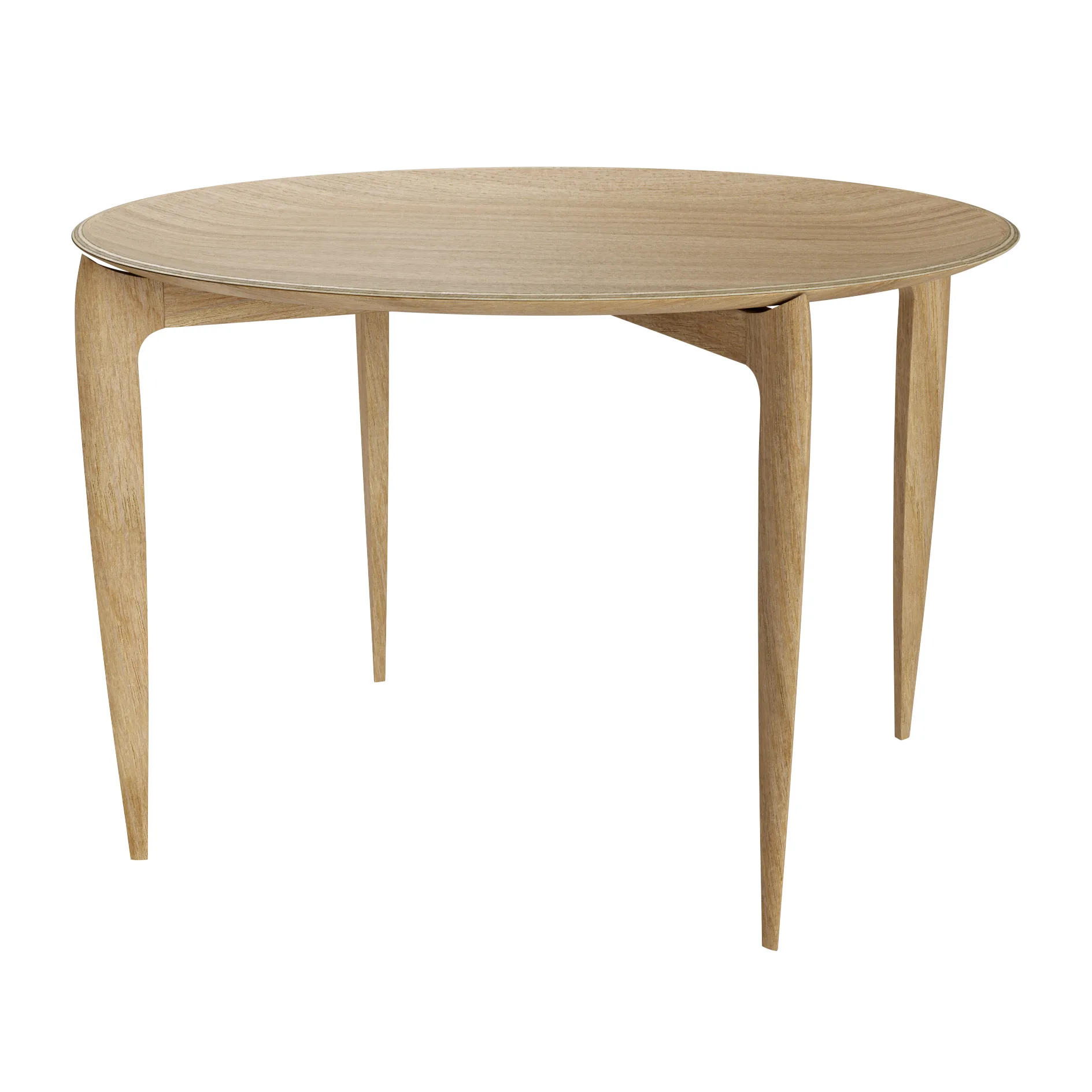 Foldable Tray Table Ø60 cm, Oak oiled Fritz Hansen