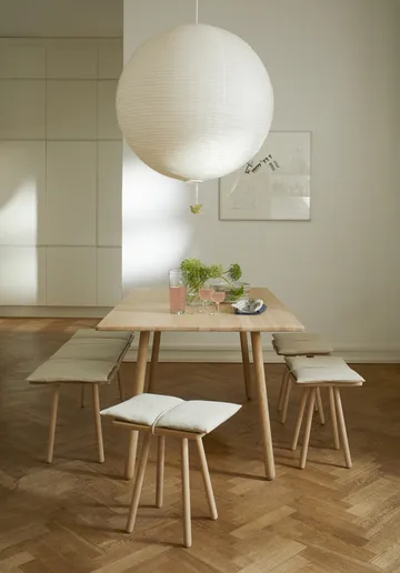 Georg linnedyna med rem til krakk/barstol - Beige - Fritz Hansen