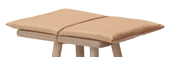 Georg lærpute med stropp til krakk/barstol - Beige-brun - Fritz Hansen
