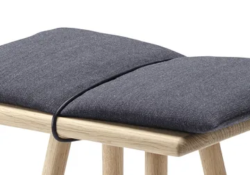 Georg ullpute med rem til krakk/barstol - Mørkegrå-svart - Fritz Hansen