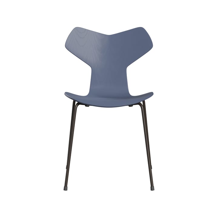 Grand Prix 3130 stol - Dusk blue-malt ask-brunt stativ - Fritz Hansen