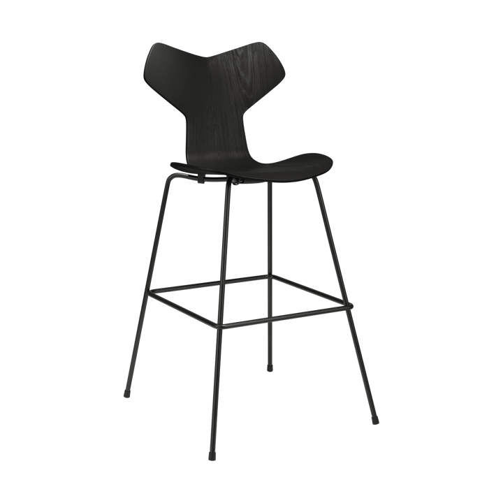 Grand Prix 3139 barstol 76 cm - Svart malt ask-svart stativ - Fritz Hansen