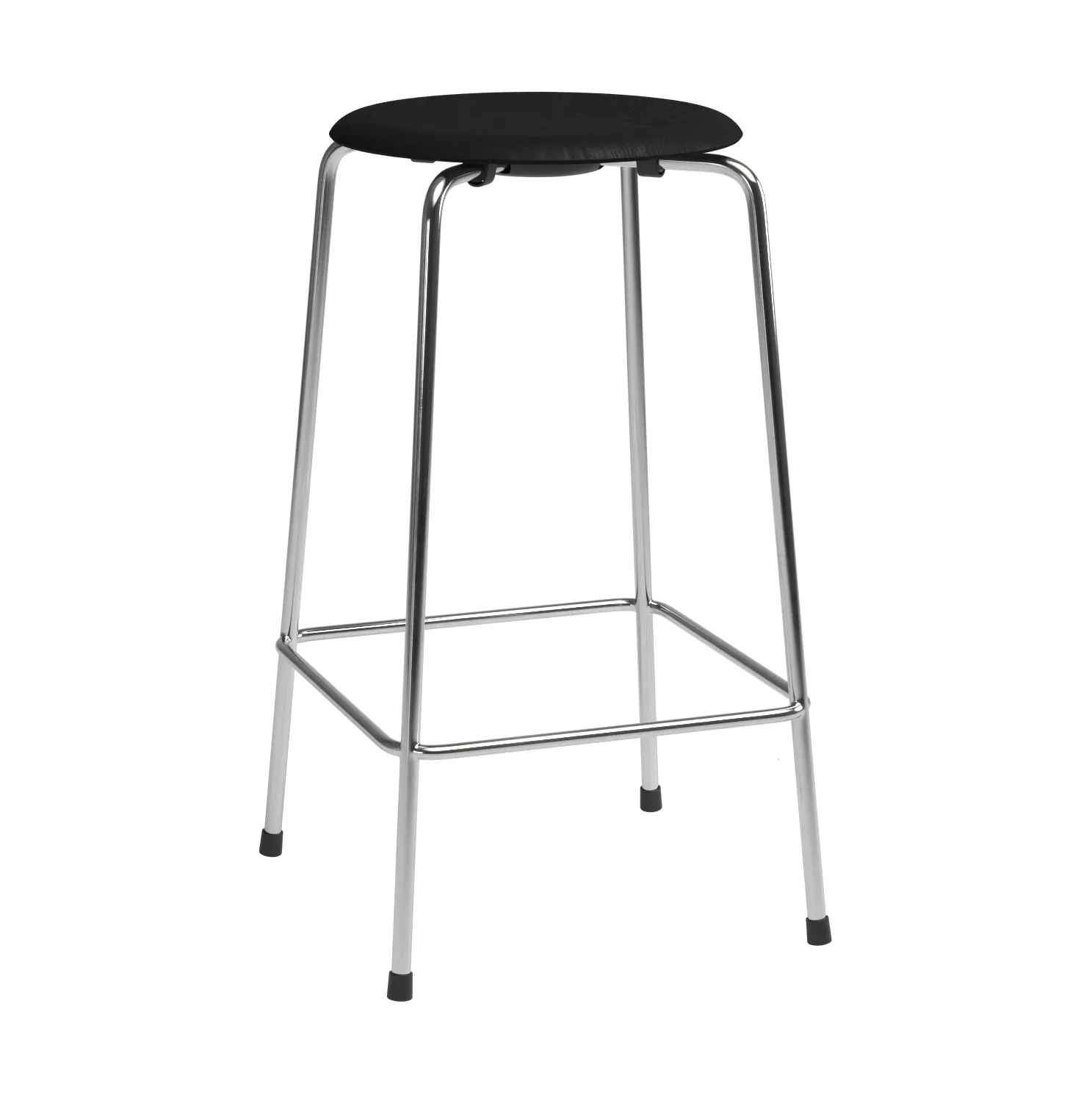 High Dot barstol 4 ben, Svart ask-krom Fritz Hansen