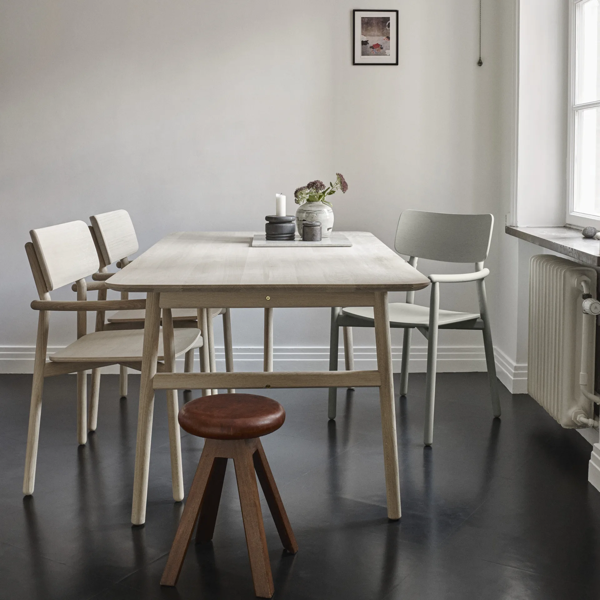 Hven armlenestol, Hvitskurt eik Fritz Hansen