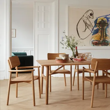 Hven spisebord Ø110 cm - Ubehandlet eik - Fritz Hansen