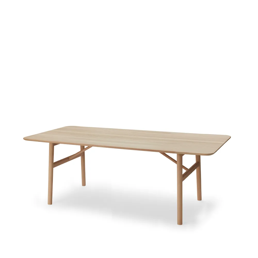 Hven spisebord 94x190 cm, Ubehandlet eik Fritz Hansen
