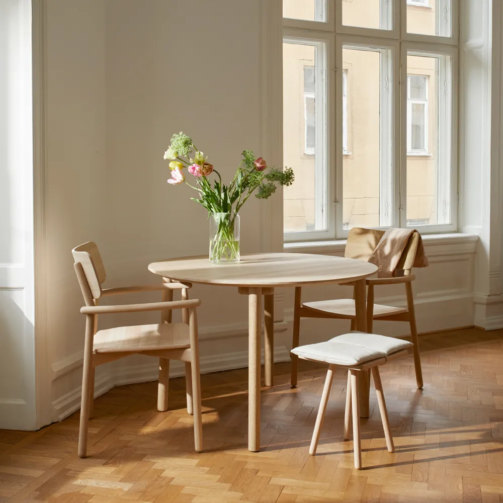 Hven spisebord 94x190 cm, Vitsåpad eik Fritz Hansen