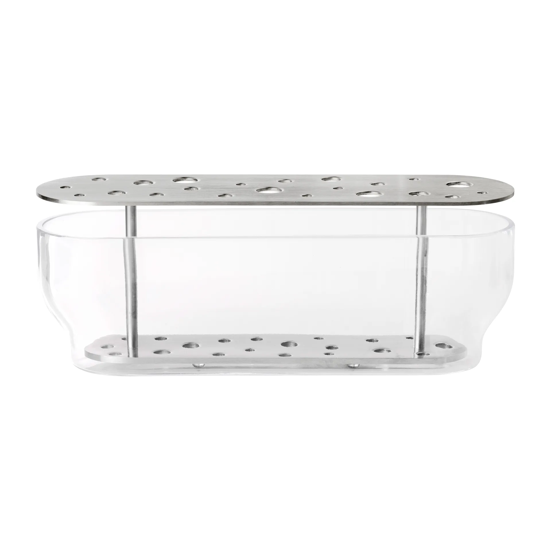 Ikebana vase rustfritt stål, Long Fritz Hansen