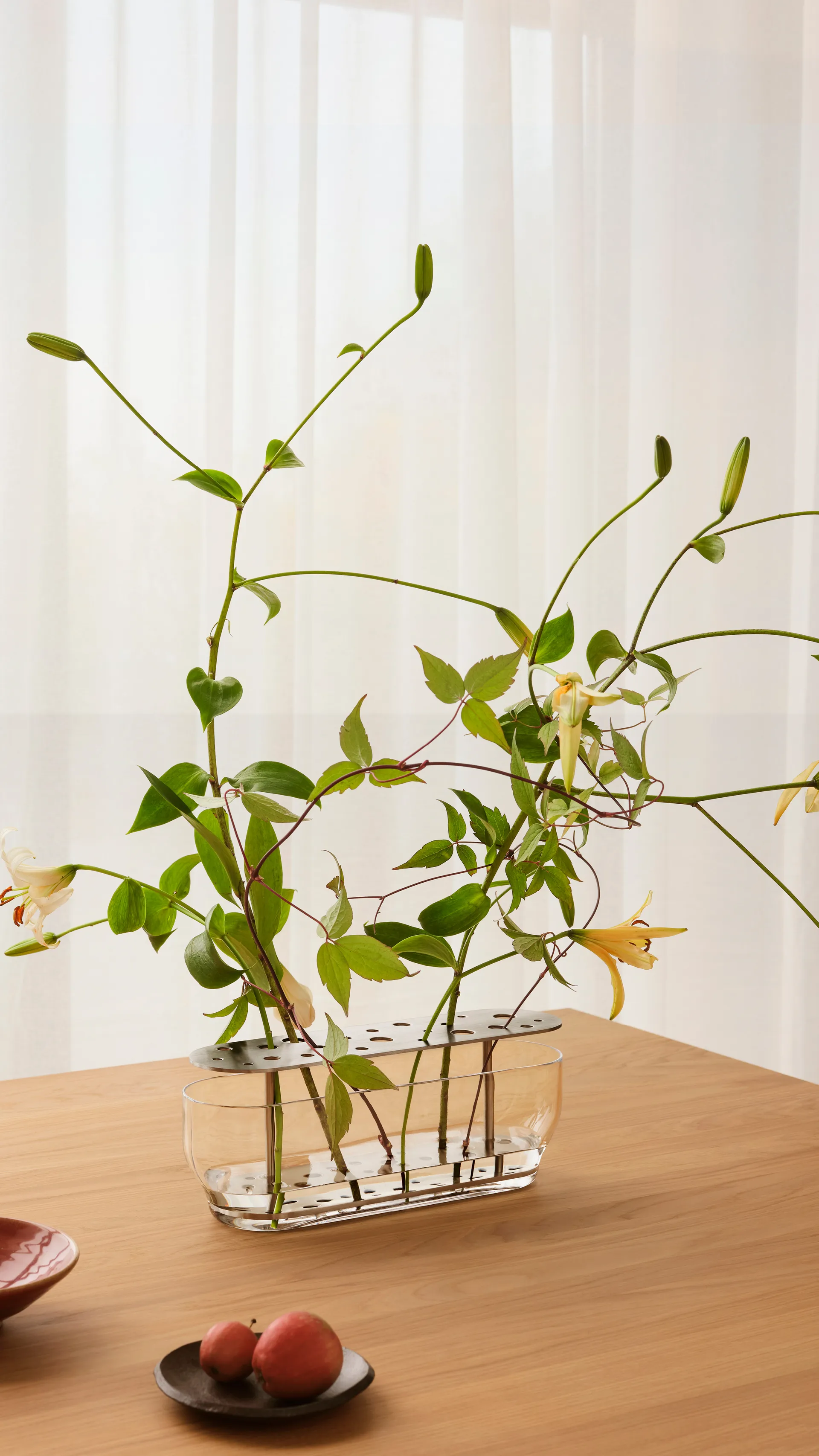 Ikebana vase rustfritt stål, Long Fritz Hansen