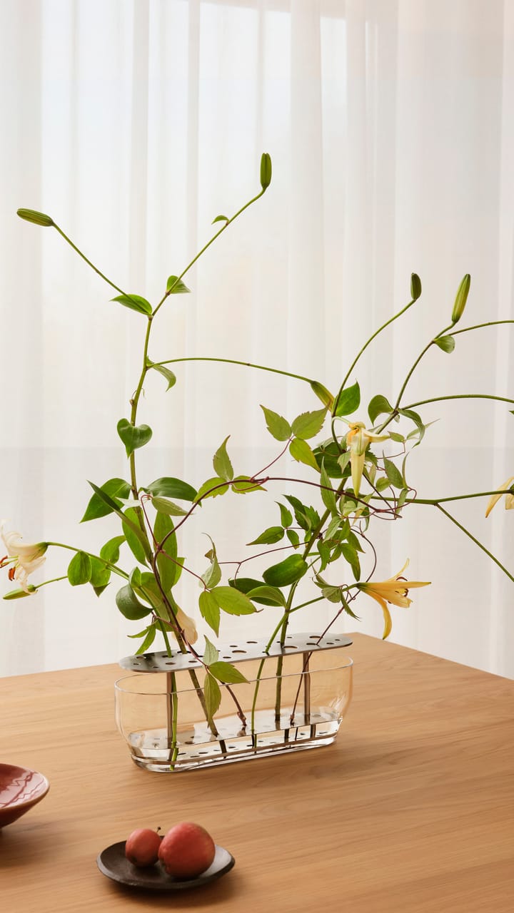 Ikebana vase rustfritt stål, Long Fritz Hansen