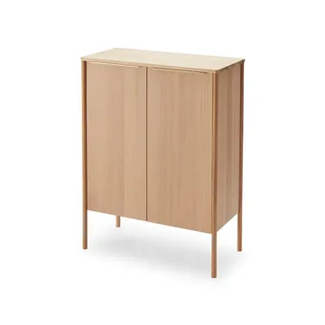 Jut High skap - oak oljet, messing - Fritz Hansen