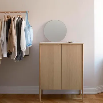 Jut High skap - oak oljet, messing - Fritz Hansen