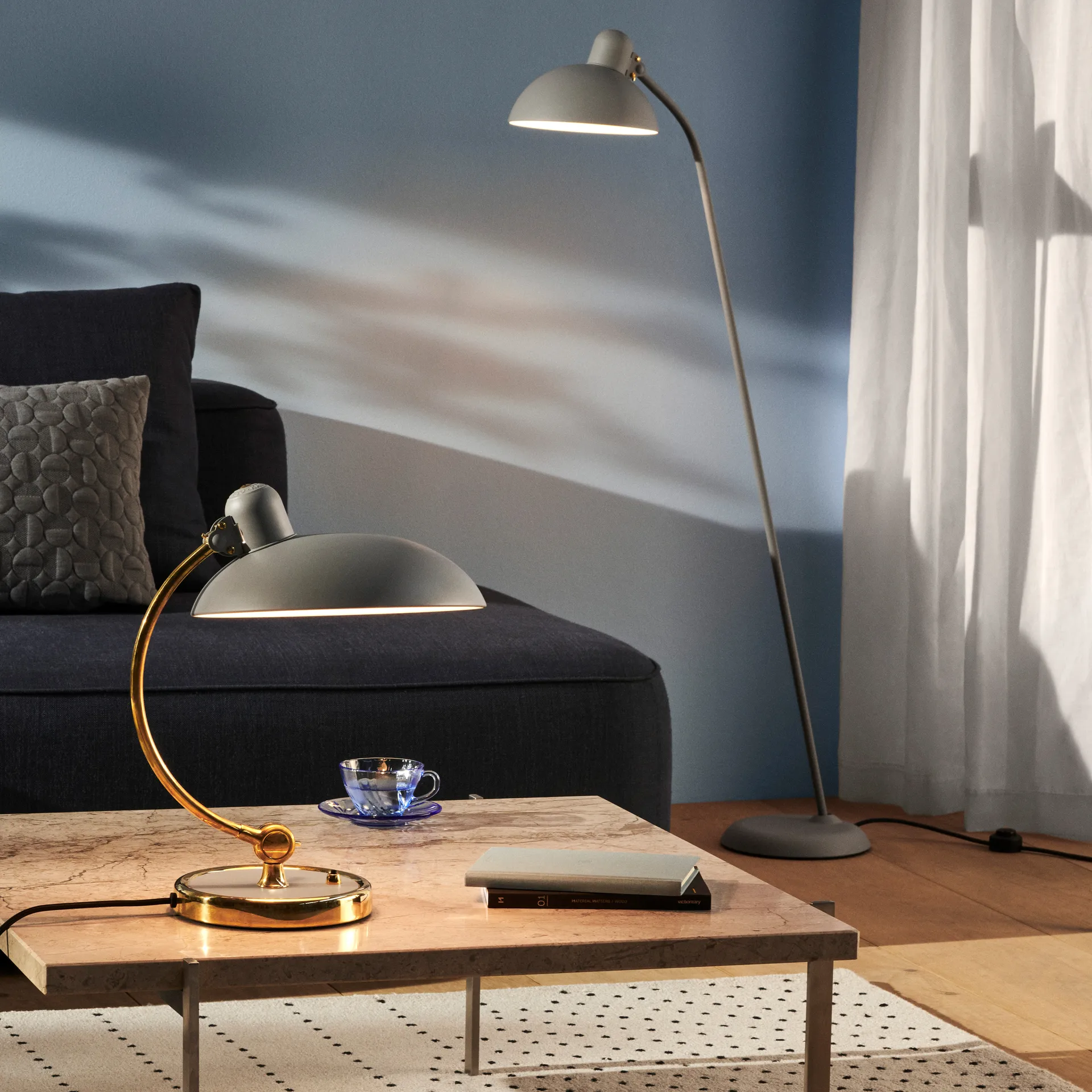 Kaiser Idell 6556-F gulvlampe, Easy grey Fritz Hansen