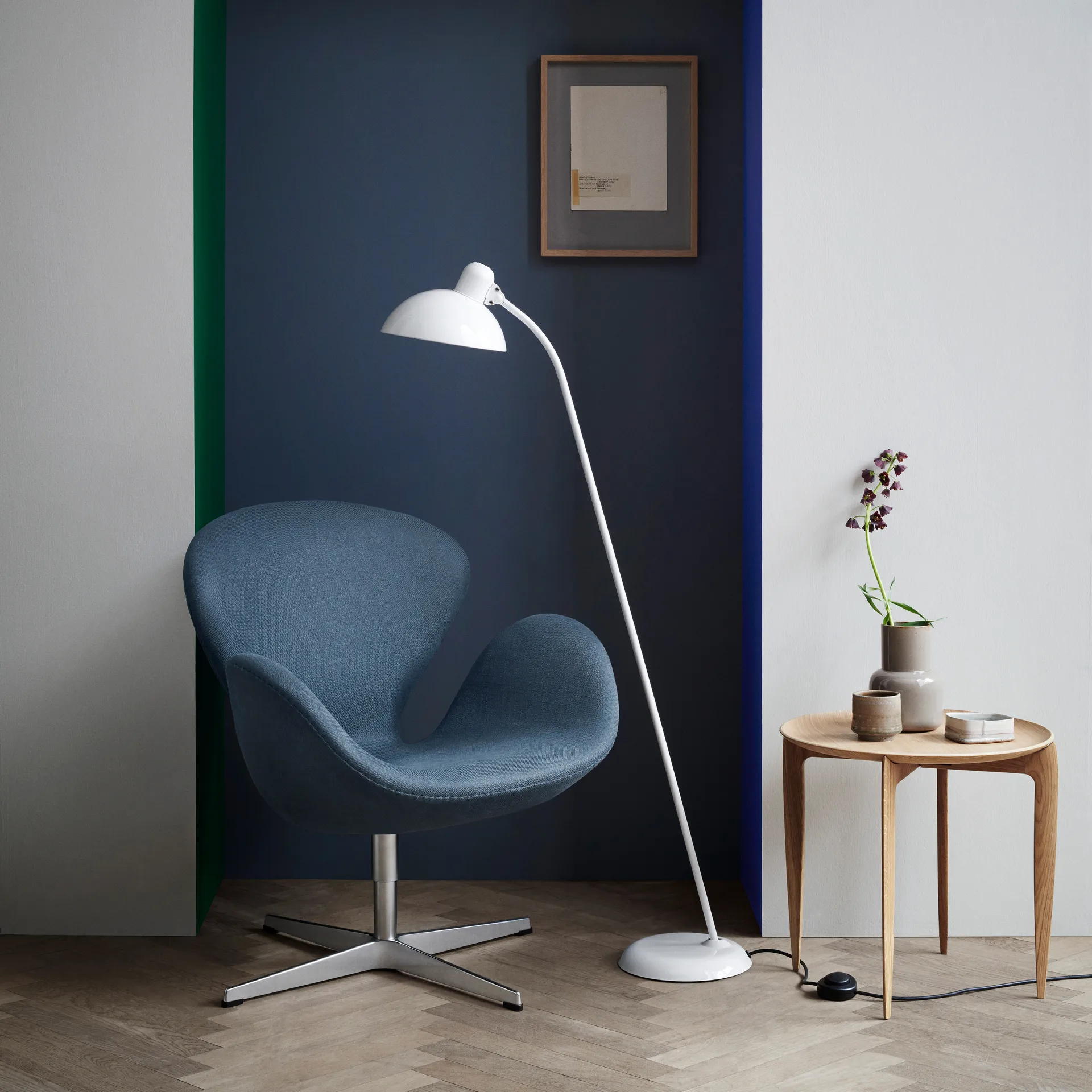 Kaiser Idell 6556-F gulvlampe, White Fritz Hansen