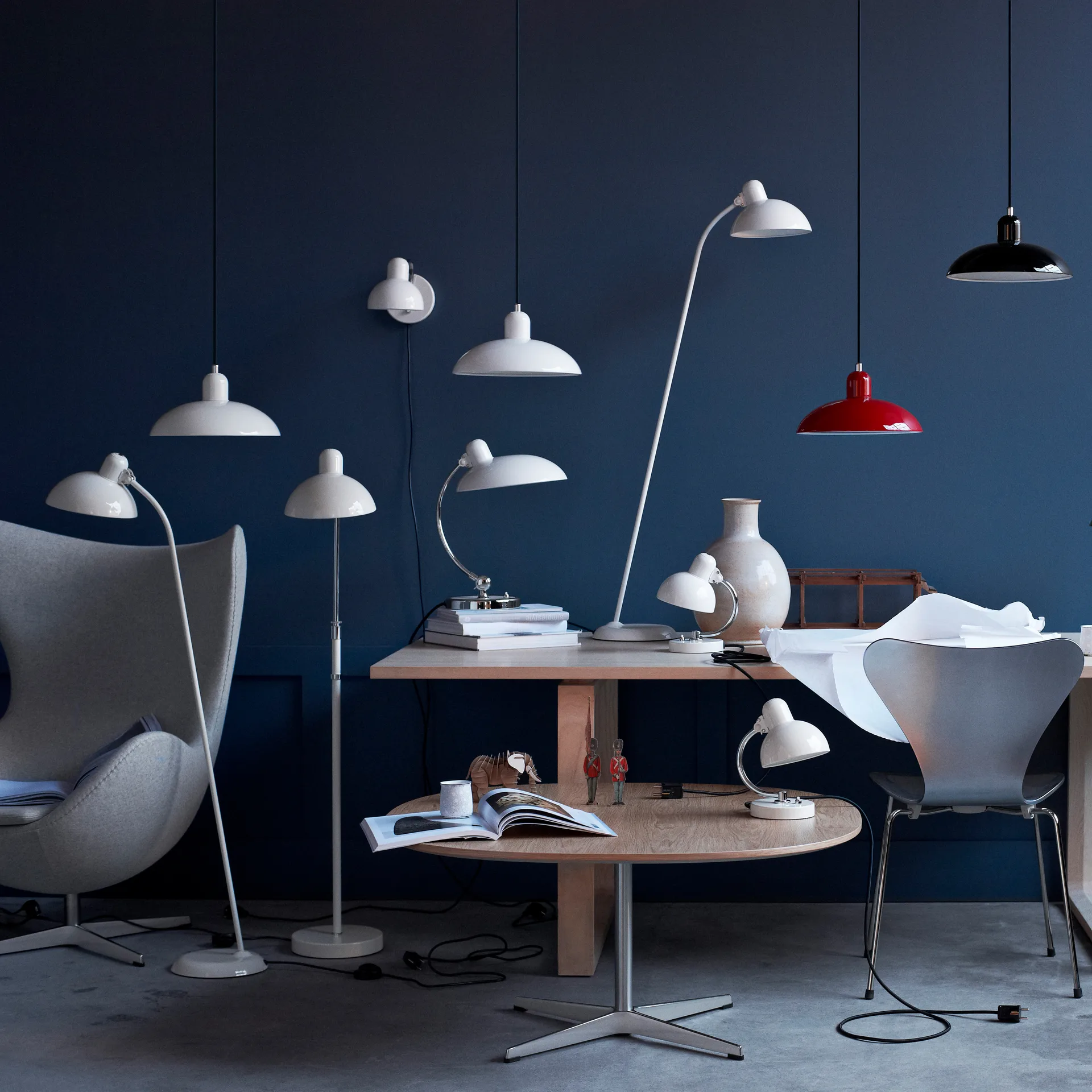 Kaiser Idell 6556-F gulvlampe, White Fritz Hansen