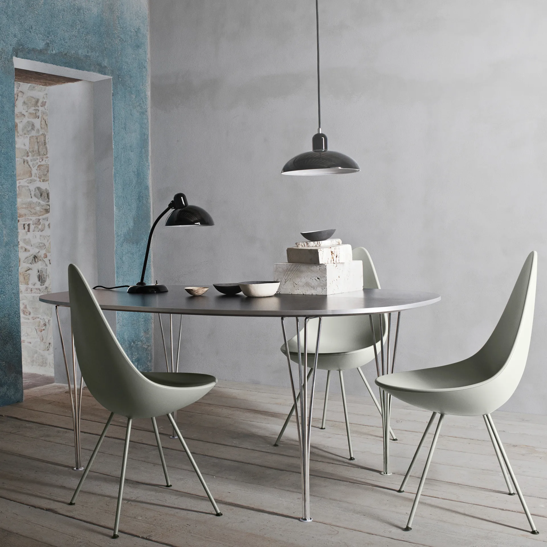 Kaiser Idell 6556-T bordlampe, Black Fritz Hansen