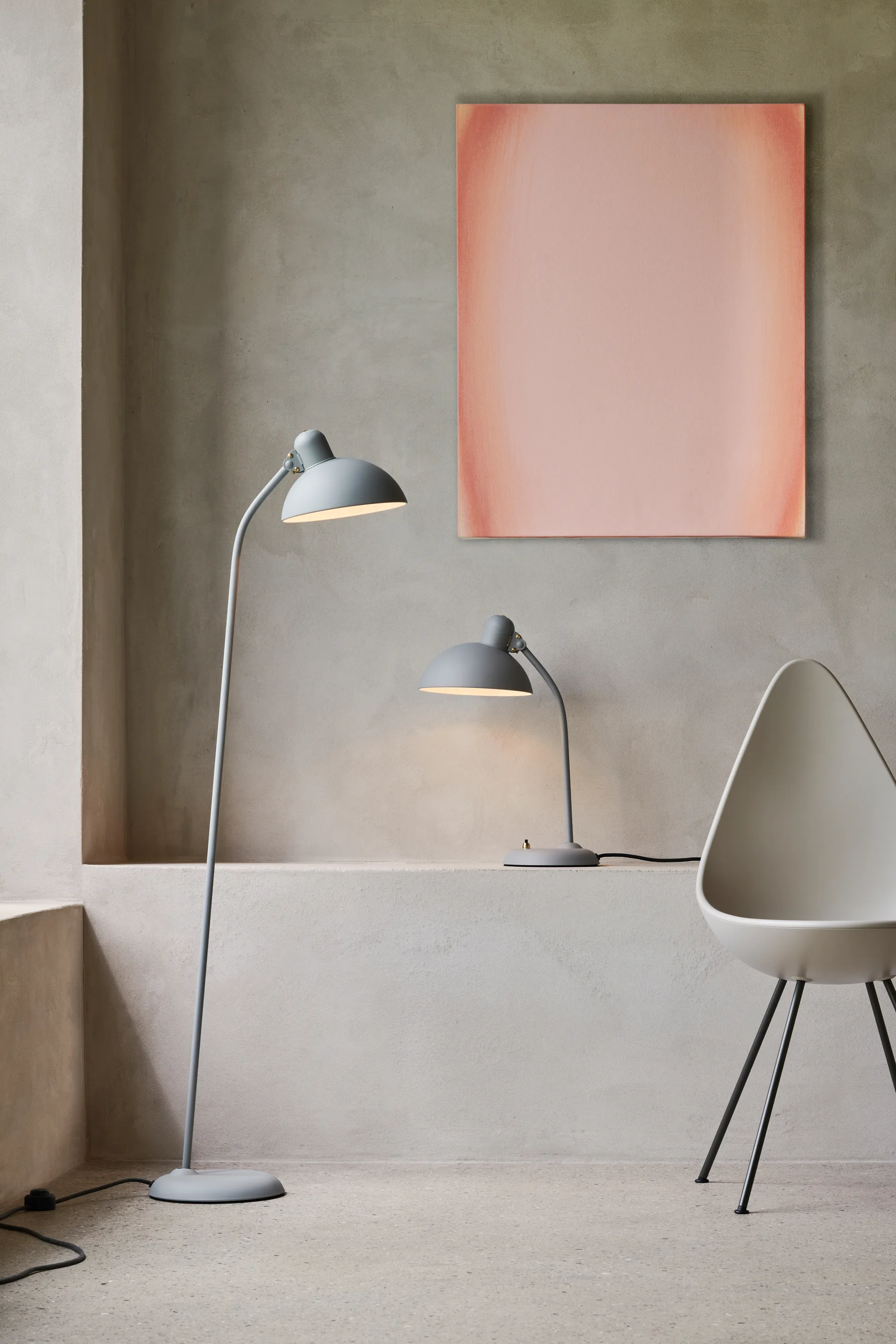 Kaiser Idell 6556-T bordlampe, Easy grey Fritz Hansen