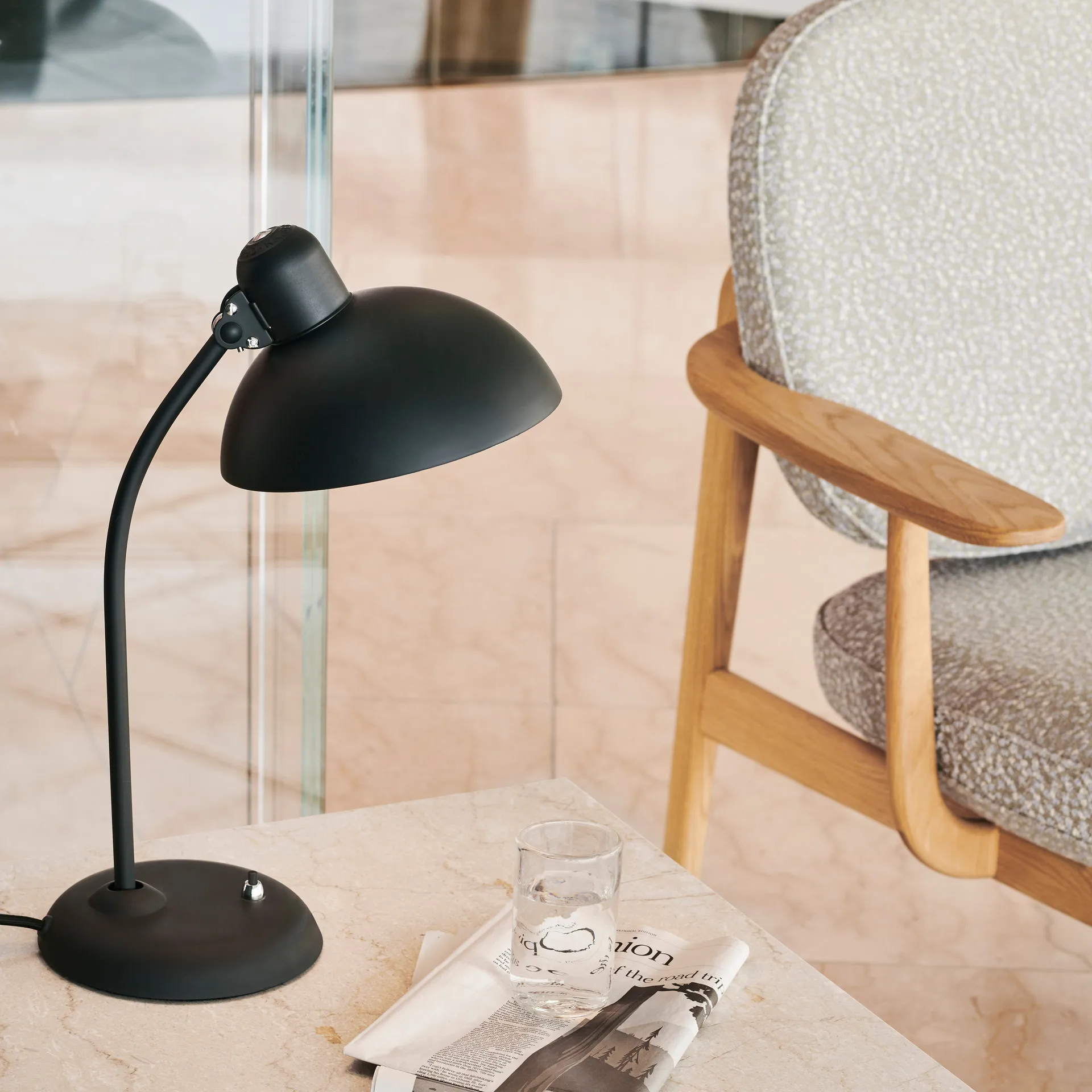 Kaiser Idell 6556-T bordlampe, Matt black Fritz Hansen