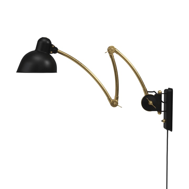Kaiser Idell 6559-W vegglampe - Matt black-brass - Fritz Hansen