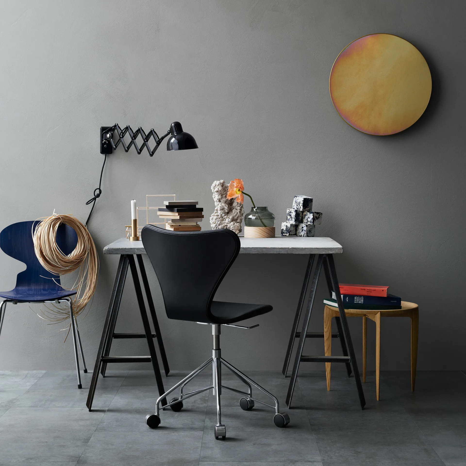 Kaiser Idell 6718-W vegglampe, Black Fritz Hansen