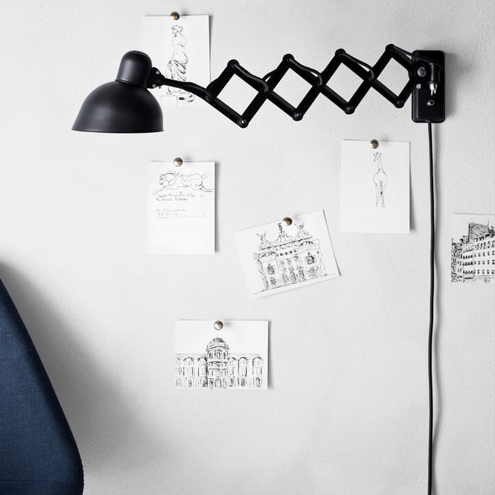 Kaiser Idell 6718-W vegglampe, Matt black Fritz Hansen