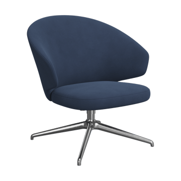 Let loungestol - Tyg Christianhavn 1153-polerat stål-aluminium - Fritz Hansen