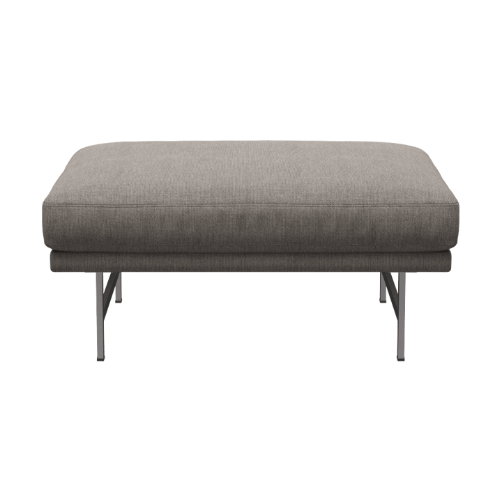 Lissoni PL110 pouf 67x90 cm - Clay 012-rustfritt stål - Fritz Hansen
