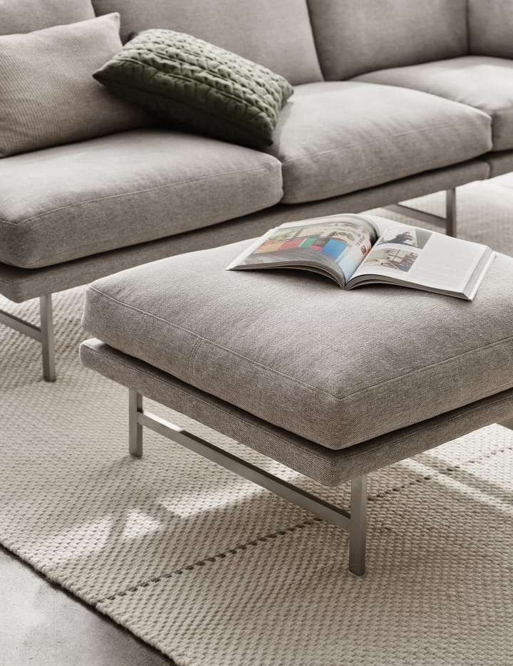 Lissoni PL110S pouf 67x75 cm, Clay 012-rustfritt stål Fritz Hansen