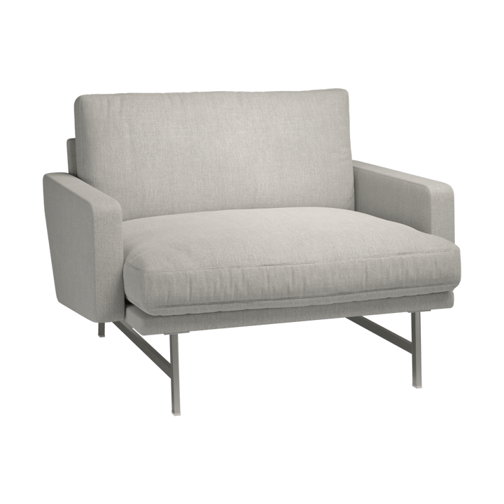 Lissoni PL111 lounge chair large - Clay 012-rustfritt stål - Fritz Hansen