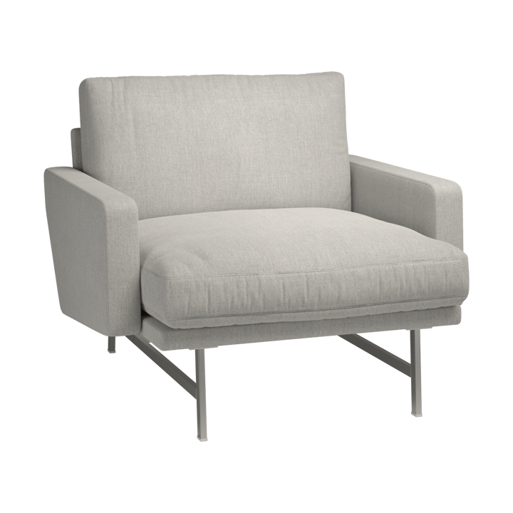 Lissoni PL111S lounge chair small - Clay 012-rustfritt stål - Fritz Hansen
