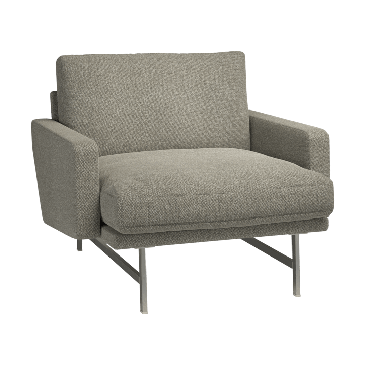 Lissoni PL111S lounge chair small - Moss 015-rustfritt stål - Fritz Hansen
