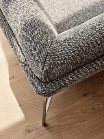 Lissoni PL114 R høyrestilt hjørnesofa - Moss 015-rustfritt stål - Fritz Hansen