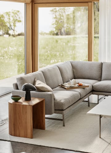 Lissoni PL115 hjørnesofa - Clay 012-rustfritt stål - Fritz Hansen