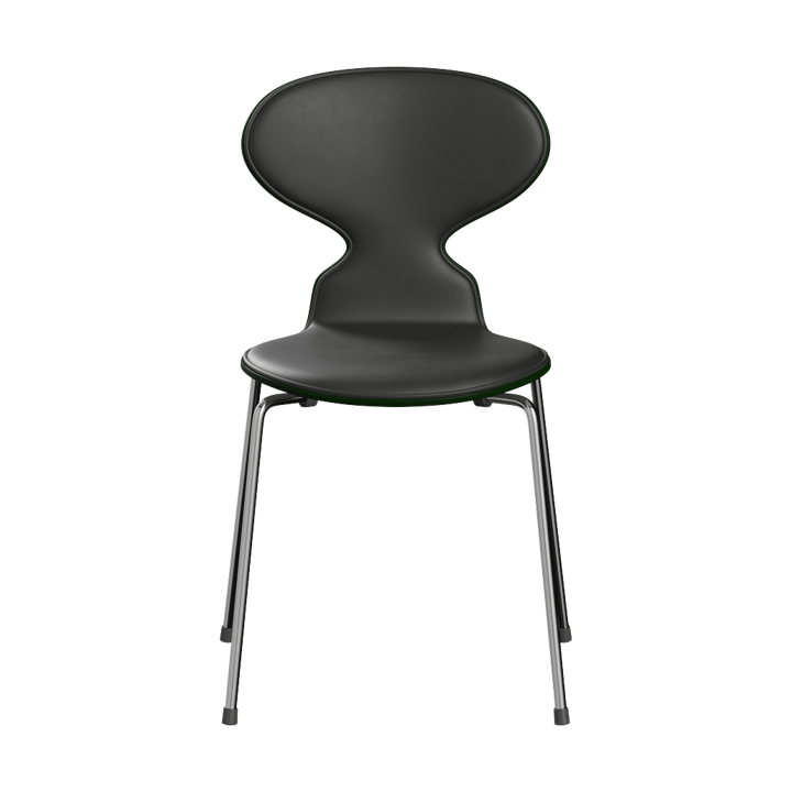 Myran 3101 framsidekledd - Essential black lær-kromstativ - Fritz Hansen