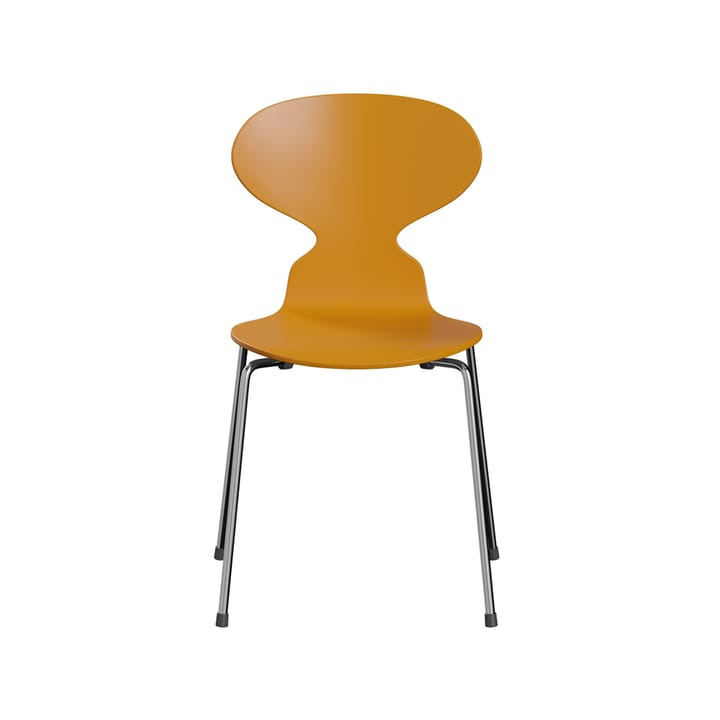 Myran 3101 stol - burnt yellow, lakkert, kromat stål stativ - Fritz Hansen