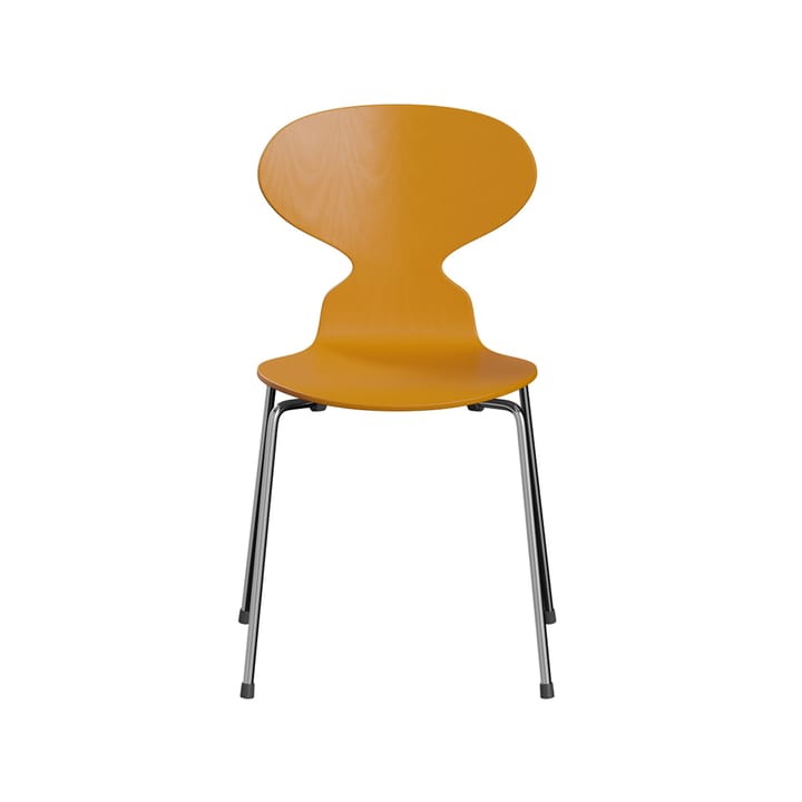 Myran 3101 stol - burnt yellow, malt ask, kromat stål stativ - Fritz Hansen