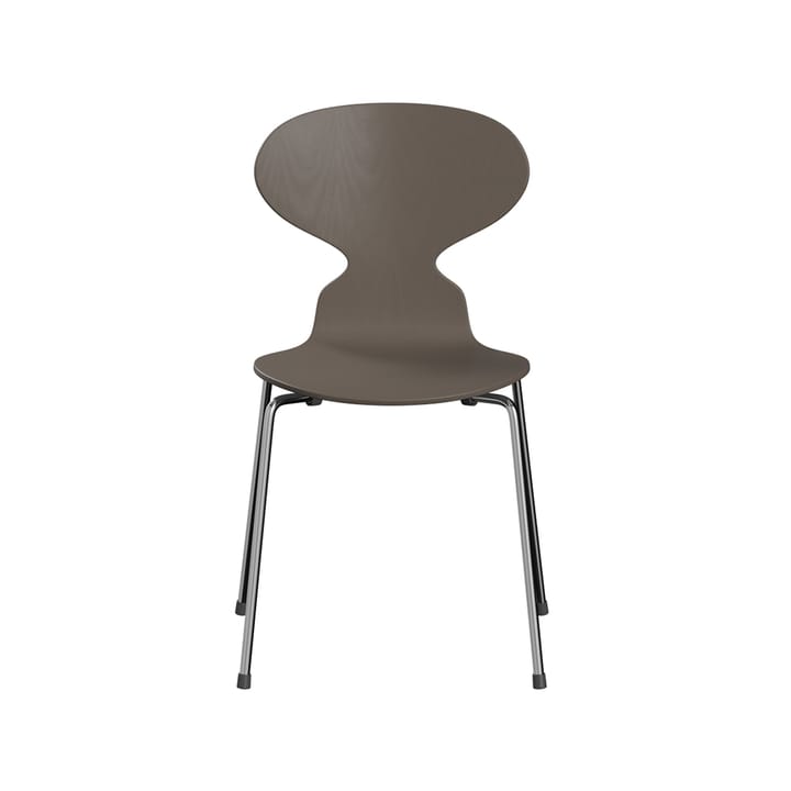 Myran 3101 stol - deep clay, malt ask, kromat stål stativ - Fritz Hansen