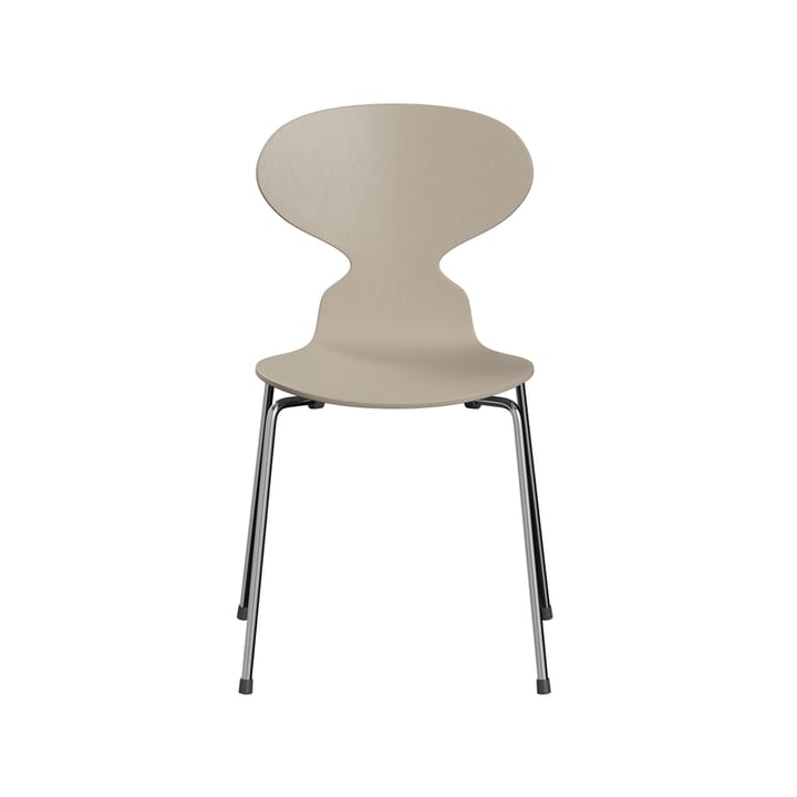 Myran 3101 stol - light beige, malt ask, kromat stålfot - Fritz Hansen