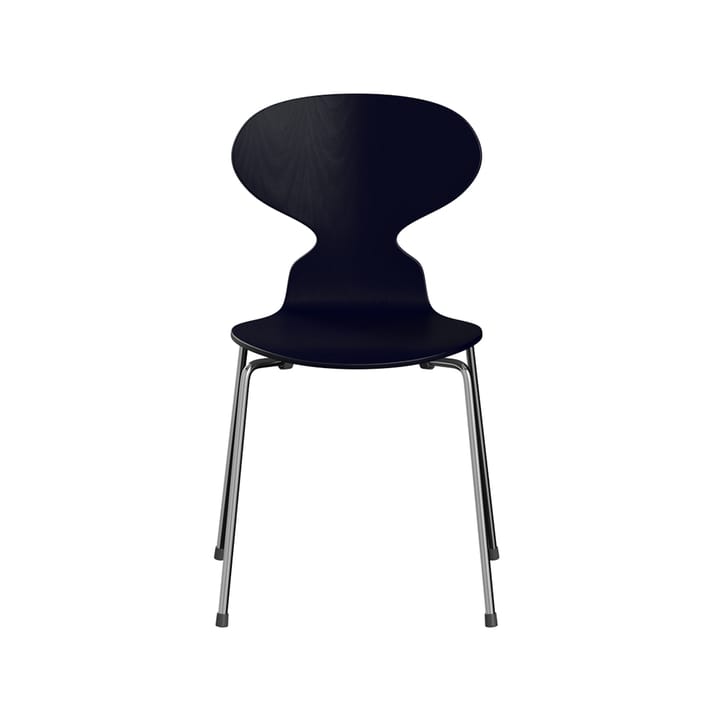 Myran 3101 stol - midnight blue, malt ask, kromert stålfot - Fritz Hansen