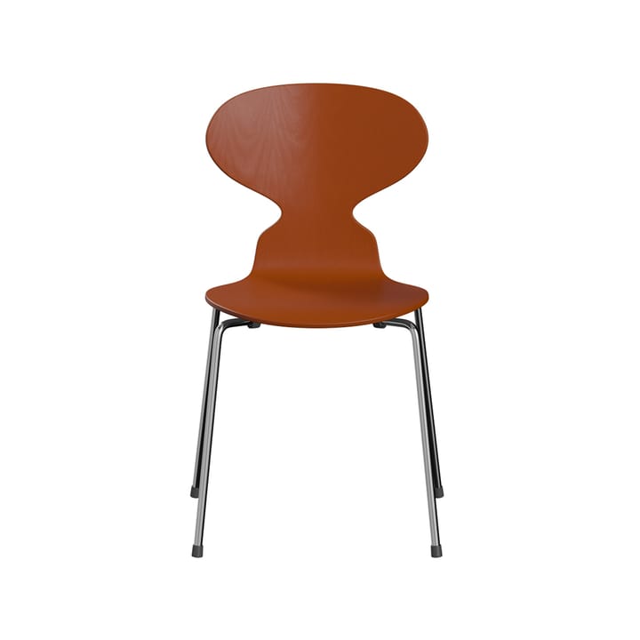 Myran 3101 stol - paradise orange, malt ask, kromat stålrørstativ - Fritz Hansen