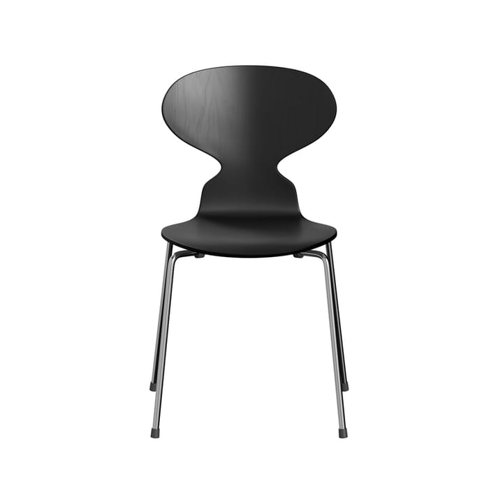 Myran 3101 stol - svart, malt ask, kromstål stativ - Fritz Hansen