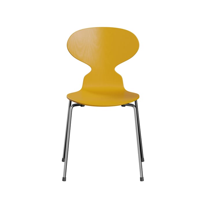 Myran 3101 stol - true yellow, malt ask, kromat stålfot - Fritz Hansen
