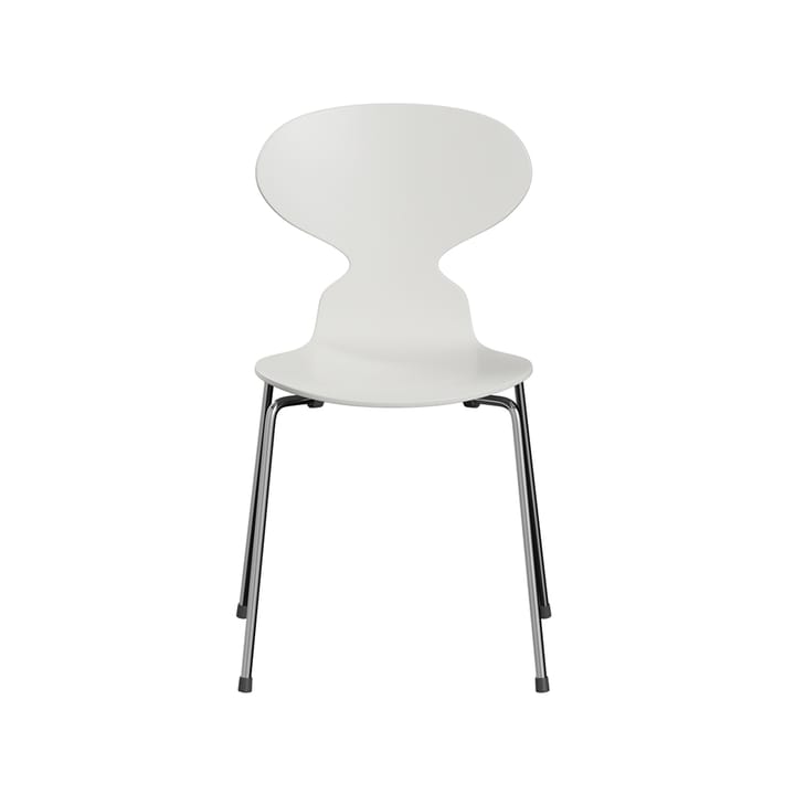 Myran 3101 stol - white, lakkert, krommet stålrørstativ - Fritz Hansen