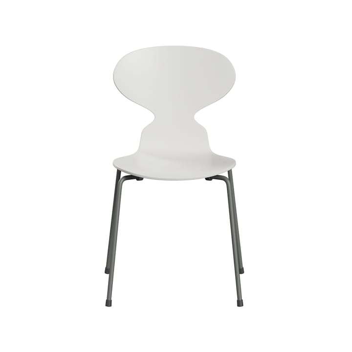 Myran 3101 stol - white, sølvgrått stativ - Fritz Hansen