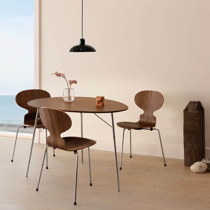 Myran 3101 stol, wild rose, malt ask, kromat stål stativ Fritz Hansen