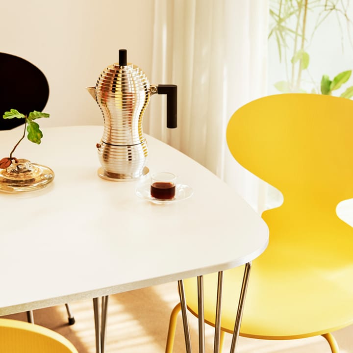 Myran 3101 stol, wild rose, malt ask, kromat stål stativ Fritz Hansen